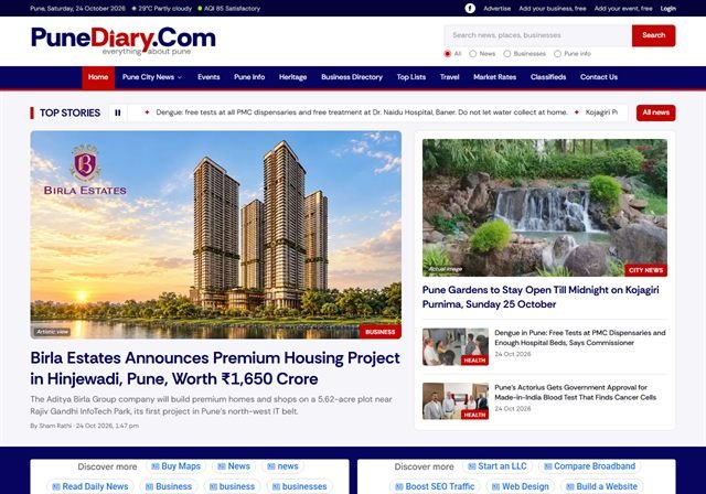 Screenshot of punediary.com